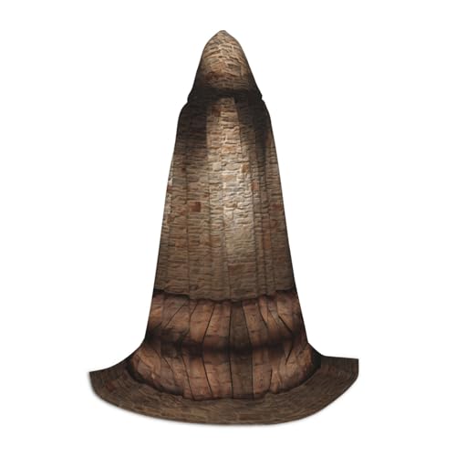 YQxwJL Lights Hit The Brick - Capa de Halloween con capucha para adolescentes, disfraz unisex para fiestas, bailes de máscaras, juego de rol