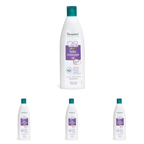 Image of Himalaya Baby Massage Oil for Strong bones & muscles - 200ml | No.1 Doctor Prescribed (Pack of 4)