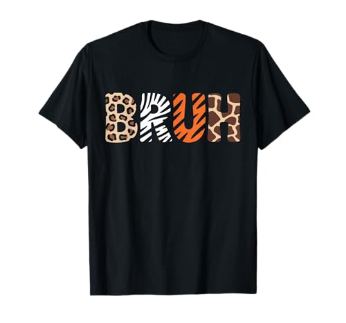 Safari Bruh Zookeeper Funny Animals Wildlife Boys Kids T-Shirt