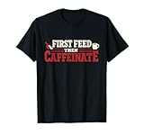 Pferde vor der Kaffeestube Morning Humor Pferderoutine T-Shirt