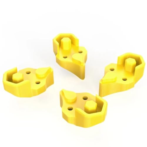 Trípode protector de brazo amarillo absorbe vibraciones en impresión TPU 3D