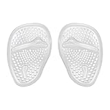 Amagogo Almohadillas de silicona para la parte delantera del pie, transpirables, reutilizables, para mujer, para tacones altos, para mujer y hombre, Transparente