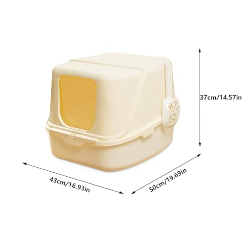 Caja sanitaria para gato con tapa, plástica cerrada miniatura 2