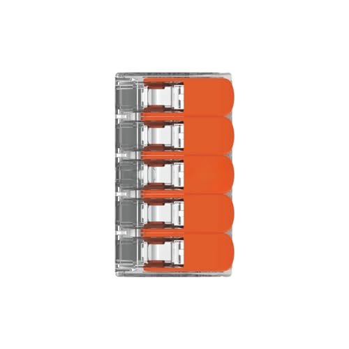 Kit Com 10 Conector Wago Emenda 5 Fios Mod 221-415