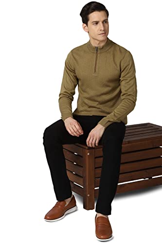 Image of Peter England Men Acrylic Turtle Neck Classic Sweater