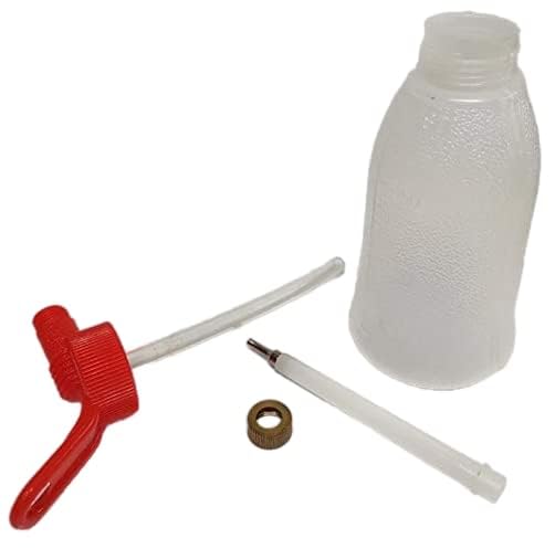 Lubricant Oil Can plastic Body for Car Multipurpose Oil Can Manual Dispenser Sewing Machine Plastic 180ML Oil Long Tip Oil Bottle Long Angled Spout for DIY Craft Pump Body Car/Bike/Kitchen(180ML RED)