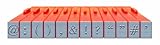 Mason Row XL-58014 12-Piece Punctuation and Symbols Clickable Bodoni Font Stamp Set