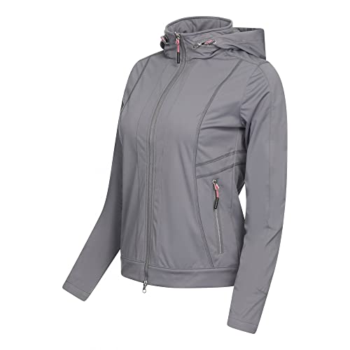 Chaqueta ligera para mujer LeMieux Skyla diseño premium color carbono 3