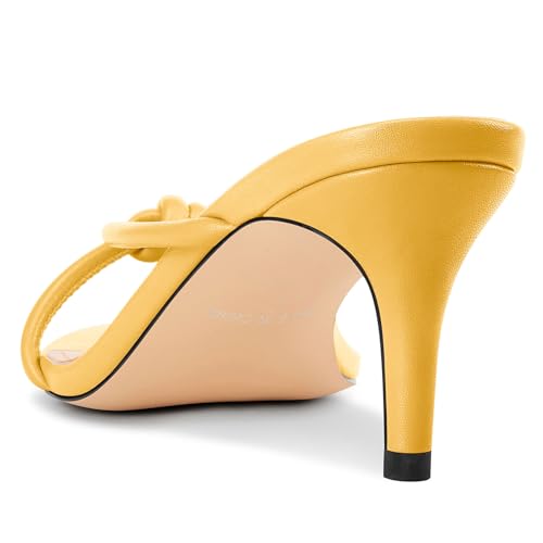 Image of NobleOnly Women's Black Kitten Heel Mule Sandals, 2.4 Inches, Open Toe, Slip On, Party, Prom, Wedding, Evening, Classic Style