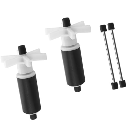 Begot 2 Pcs Submersible Pump Rotor Impeller, 18mm Filter Impeller Submersible Pump Rotor Impeller Replacement Black