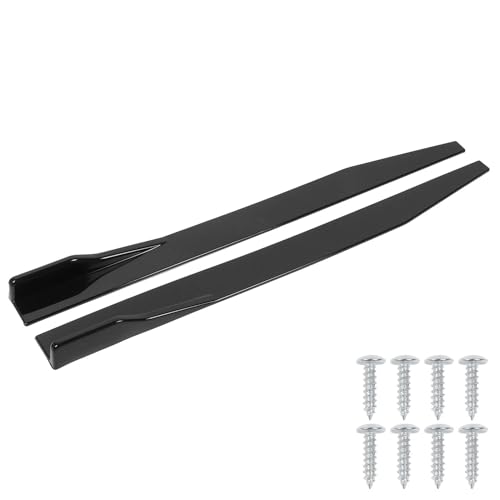 Faldones laterales universales de 120 cm en negro brillante para la estética de tu coche