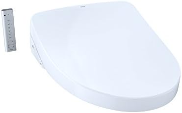 TOTO SW3056AT40-01 S550e WASHLET+ & Auto Flush Ready Electronic Bidet Toilet Seat w/EWATER+ & Auto Open & Close Contemporary Elongated Lid (Cotton White)