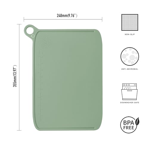 Tablas de Cortar Charmline, Set de 3 Tablas Clasificadas para Carnes Crudas y Cocidas, Verduras, con Diseño Antidesbordamiento y Molido Integrado miniatura 2