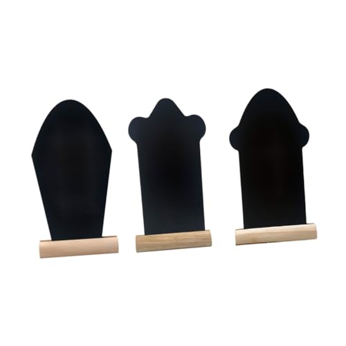 OFFSCH Tombs You Can Write on 3pcs Chalk Blackboards Desktop Decor Easter Decorations Reusable Boards