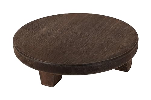 VALICLUD Holz Display Podest - Rustikaler Blumenständer & Deko Sockel