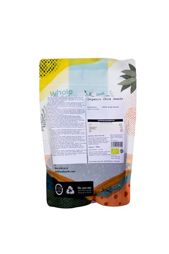 Wholefood Earth Bio-Chiasamen – 250 g | Roh | Gentechnikfrei | Vegan | Ballaststoffquelle | Bio-zertifiziert
