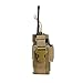 Viperade Versatile Radio Holder Case Interphone Pouch, Adjustable Storage Tools Pouch, Multi-Functional Tactical Molle Two Way Radio Holster, Walkie Talkie Heavy Duty Holder Case (Tan)
