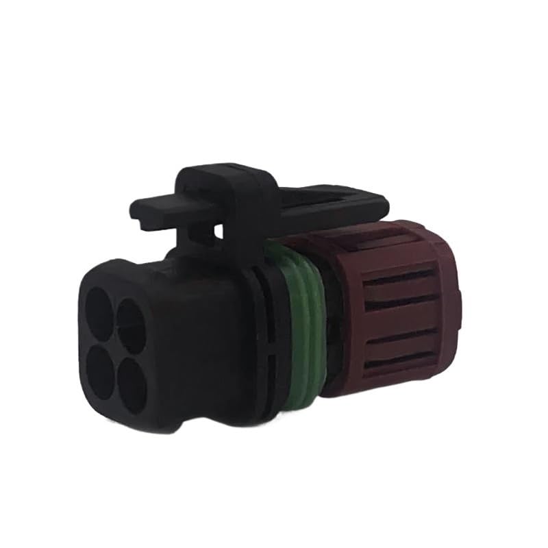 2/5/10/20/50/Sets 4 Pin Fuel Injector Wiring Plug oxy*/gen Connector Socket for Cars Excavator Plug 1337352-1(10 Sets_4P)