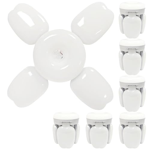 TTiiLoe 40W Garage Light with 4+1 Deformable Panels, 6000K Ultra Bright LED Ceiling Light Fixture, E26/E27 Screw-in Shop Lighting for Basement Attic Workshop Barn Warehouse, 7 Pack