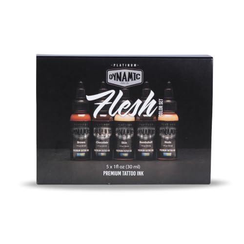 Dynamic Color Flesh Tones Set, 5 Colors, Made in Spain, Reach, 1 oz