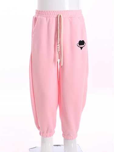 Kids Boys Girls Sweatpants Elastic Waist Athetic Jogger Pants with Pockets for Running Jogging4