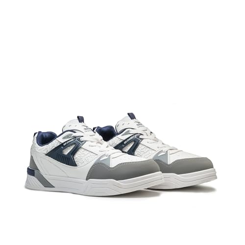 Image of ASIAN Men CHICAGO-02N Stylish Casual Mid Top Sneakers and Trendy Shoes with Laces for Men & Boys | Perfect for Wearing to Outings, and Comfortable All-Day Use, Stylish and Durable-CHICAGO-02N$