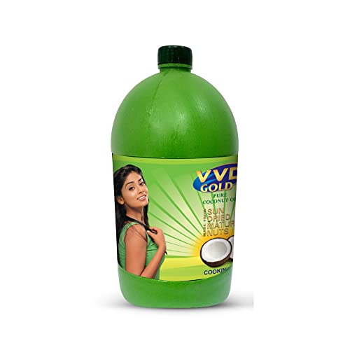 Image of VVD Gold Pure Coconut Oil - 5 Litre Can Super Saver pack | For Cooking Purpose | All purpose coconut oil - Perfect for Cooking, Skin Care, Hair Care,