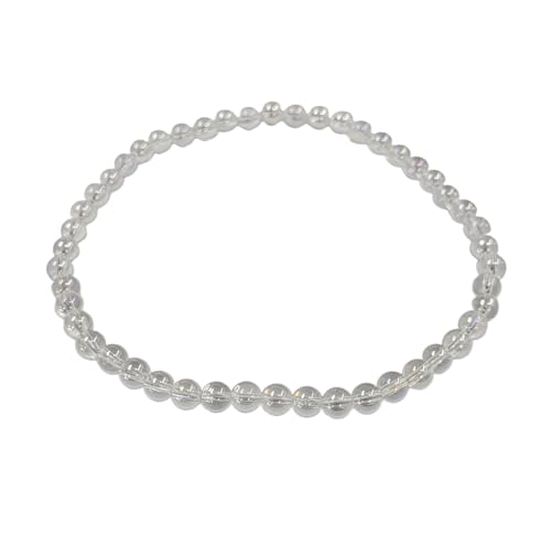 Mystic Aura - Piedra natural de 4 mm, piedra mineral de fósiles, cristales curativos BRAUQ4 Geofossiles