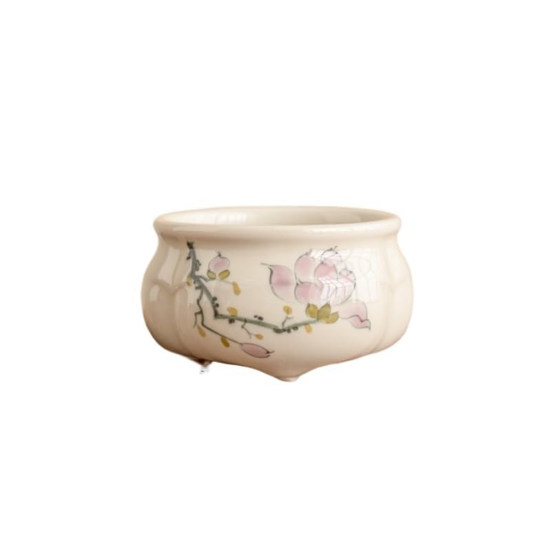 Podstawka pod kadzidełka na patyczki, ręcznie malowana, trójnożna kadzielnica do użytku domowego, kadzidełka ceramiczne