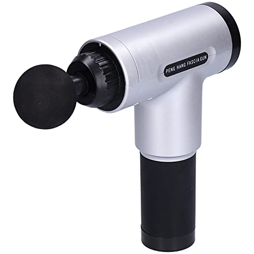 Massageador portátil, branco, prateado, portátil, leve, com bateria de 2000 mAh para escritório em c