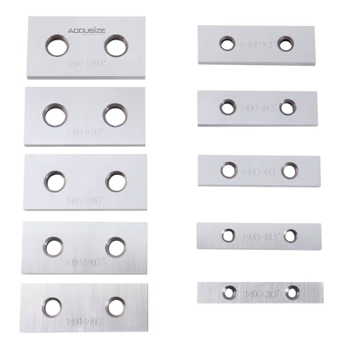Ensemble parallèle de précision Accusize en acier rectifié 10 paires - 4