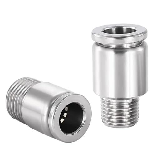 Raccord pneumatique 14mm anti-fuite en acier inox mâle G 3/8