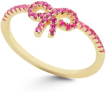 Mint & Lily Pave Bow Ring