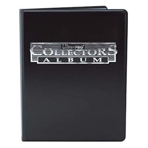 Ultra PRO : Collectors - Album | Accessoire cartes à collectionner | 10 pages | 9 pochettes | Capacité 180 cartes | Noir