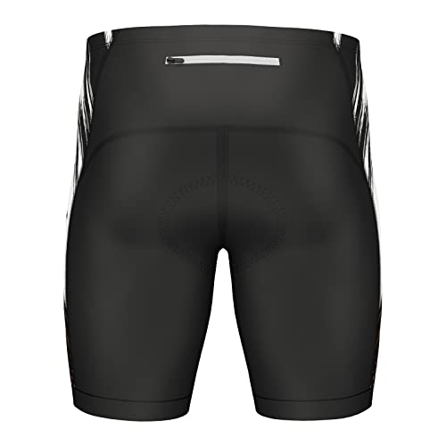Short masculino de ciclismo 4D acolchoado com gel para equitação verão academia treinamento shorts c