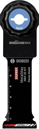 Bosch Professional 1x Hoja de multiherramienta Expert MetalMax MAII 32 AIT (para Acero, Acero inoxidable, Anchura 32 mm, accesorios Multiherramienta)