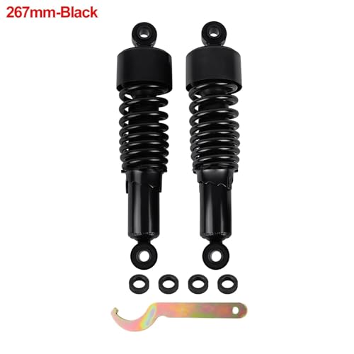 Amortisseur arrière de moto réglable 267mm contre les chocs de suspension sur Sportster 1200 XLH1200S - 3