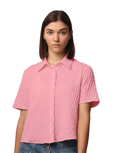Image of Zilcon Women's Half Sleeve Button Down Women Shirts | Western Tops for Women Stylish | White Shirt for Woman