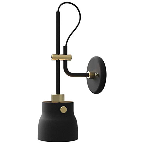 Lampe de lecture de chevet noire applique murale nordique pour chambre