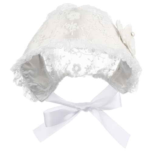 VANZACK Chapeau Garçon Fille Dentelle Blanche Ajustable Bonnet Élégant pour Filles Ans pour...