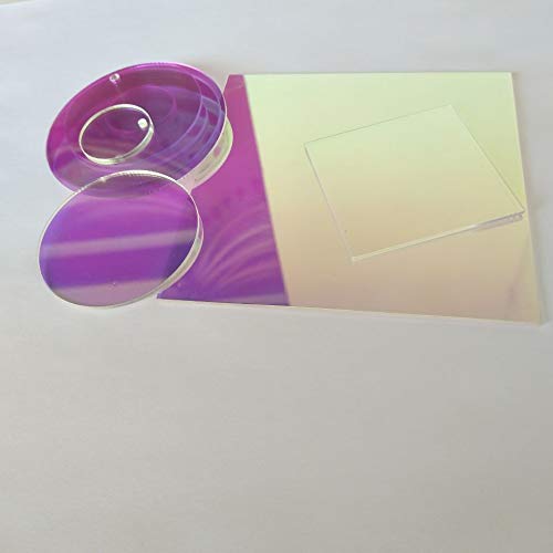 4 Pack Colored Acrylic Sheets Iridescent Plexiglass Sheets 1/8"Translucent Plastic Sheet For Crafts,Signs,Pantings DIY Display Projects7.87x11.87"( 20x30CM