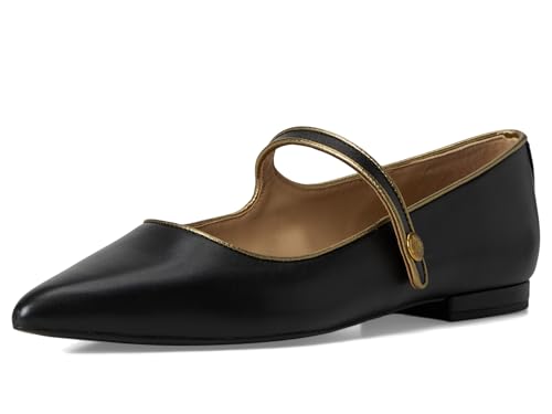 Lauren Ralph Lauren Women's Londyn Metallic-Trim Leather Mary Jane Flat2