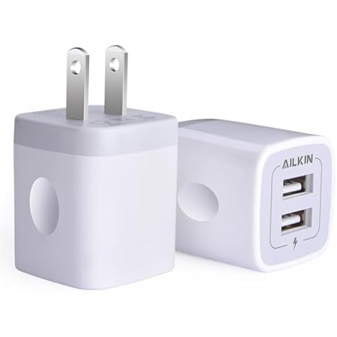 AILKIN Dual Port USB Wall Charger Cover