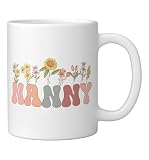 Groovy Nanny Appreciation Week back to school Ceramic Mug, White