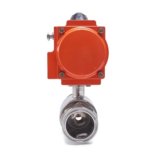 Vanne boisseau sphérique 38mm inox à commande par vérin double effet