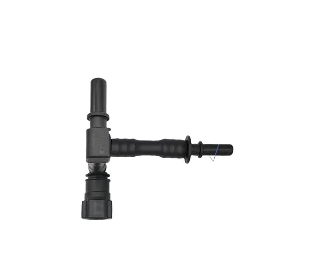 Conector en T de línea de combustible de plástico de 9,89 mm, 2 macho,