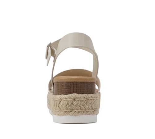 Image of Soda CLIP ~ Women Open Toe Ankle Strap Platform Espadrille Sandal