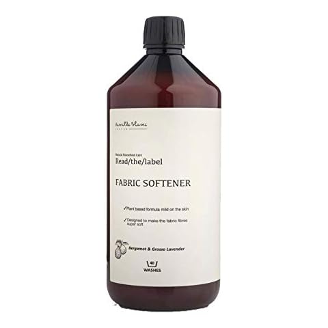 Vanilla Blanc Read/The/Label Natural Fabric Softener Scented with Organic Essential Oils (Bergamot & Grosso Lavender) Cover