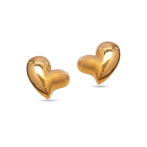 Image of Rubans Demi Fine Stainless Steel Stud Earrings Daily Gift for Women & Girls