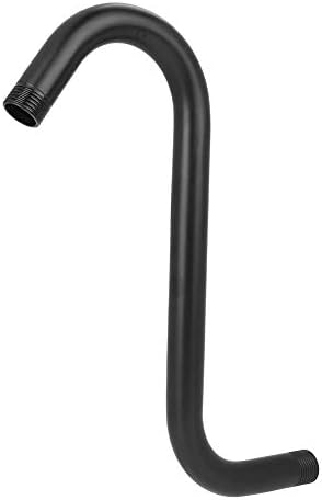 S Shaped Shower Riser Pipe, Shower Extender Arm with Flange, Standard 1/2" Connection- Bathroom Accessory, 12 inch